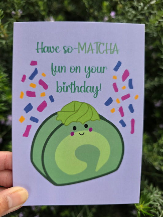 Matcha Birthday card