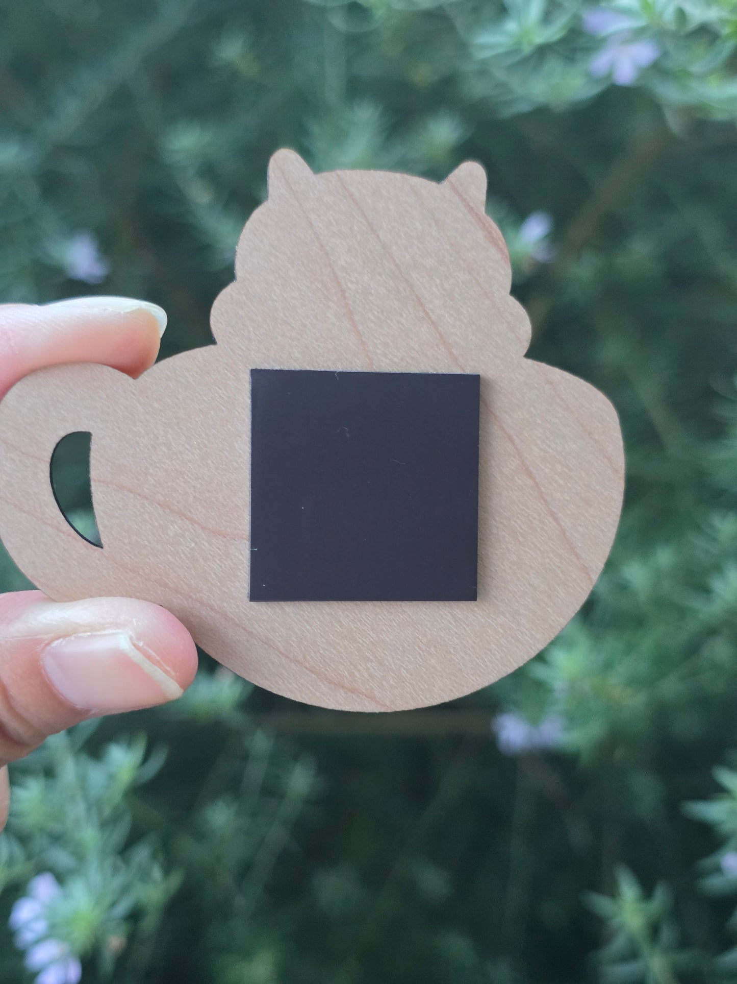 Catpuccino Wooden magnet
