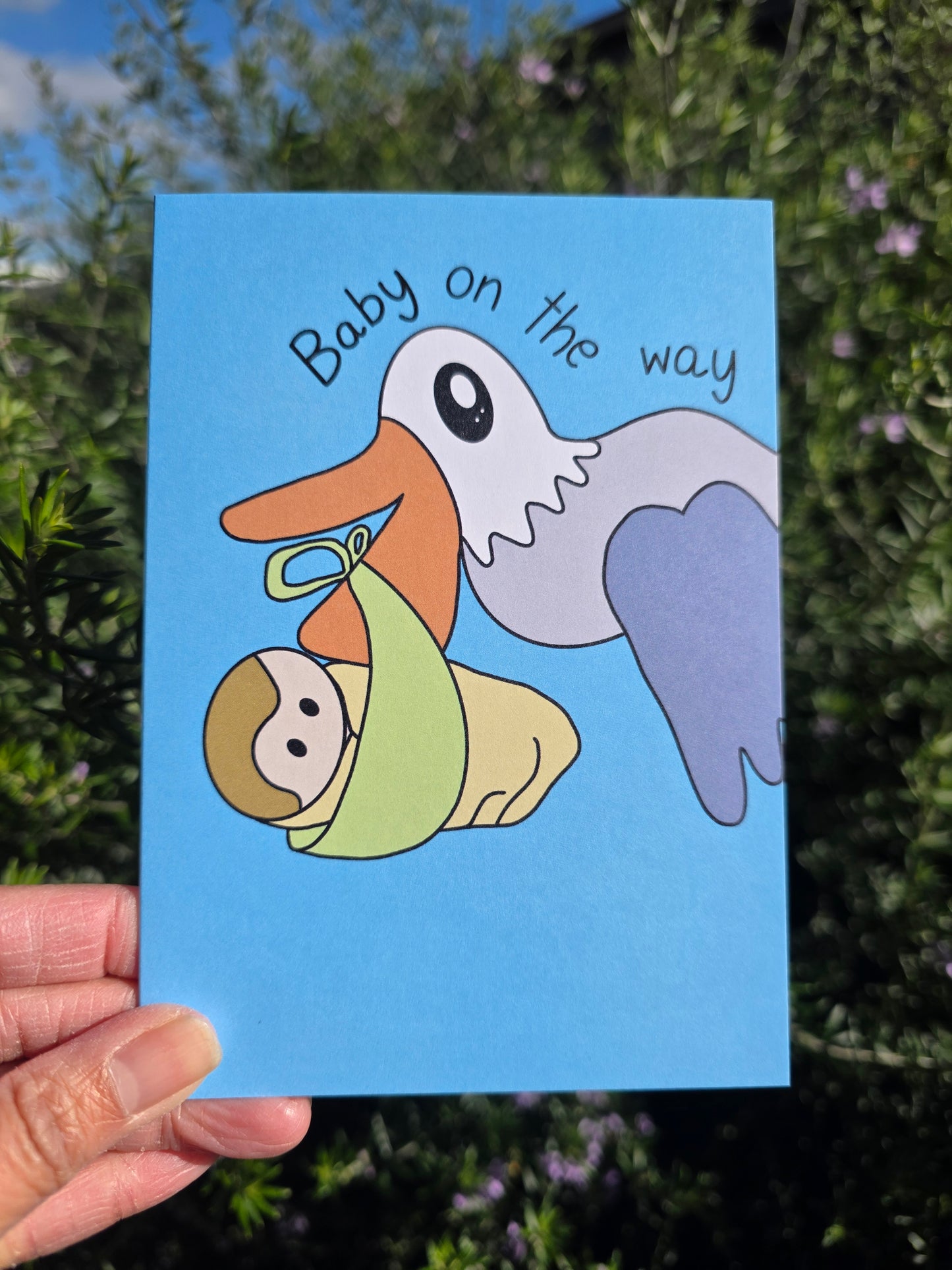 Baby on the way card