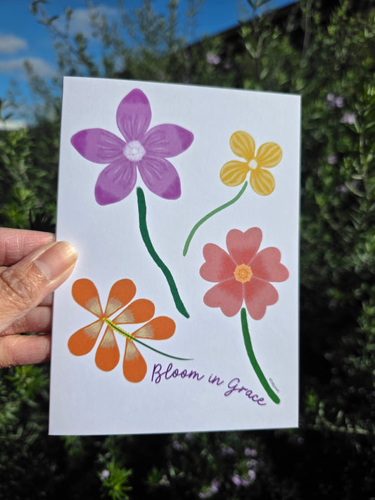Bloom in Grace card