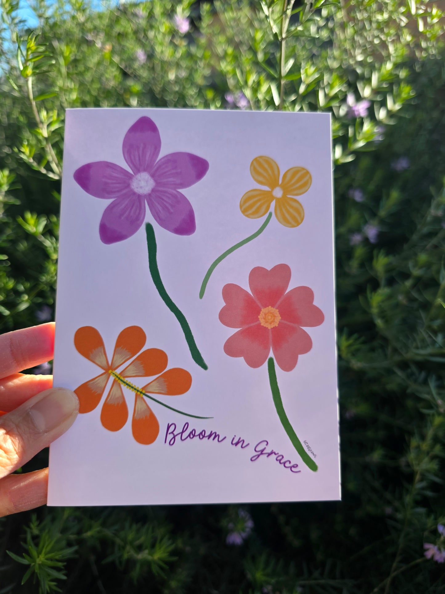 Bloom in Grace card