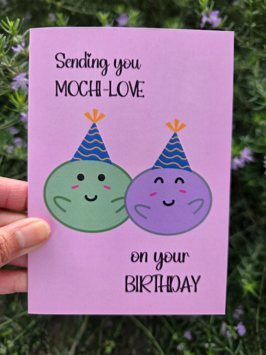 Mochi birthday card