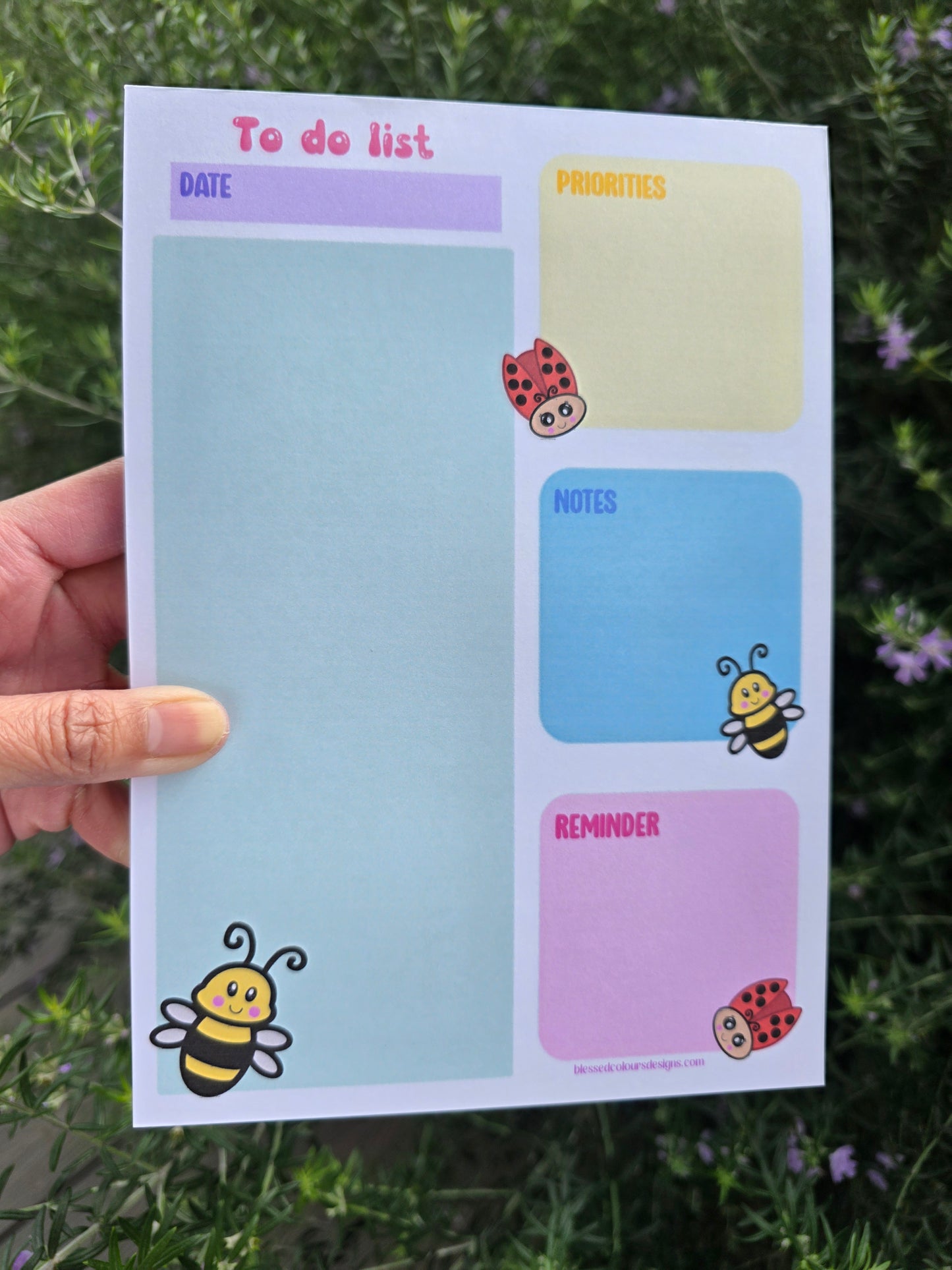 Spring handmade notepad