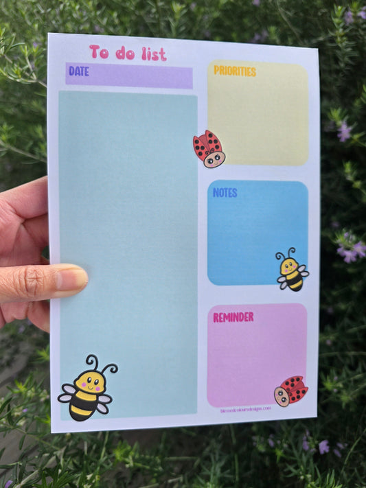 Spring handmade notepad