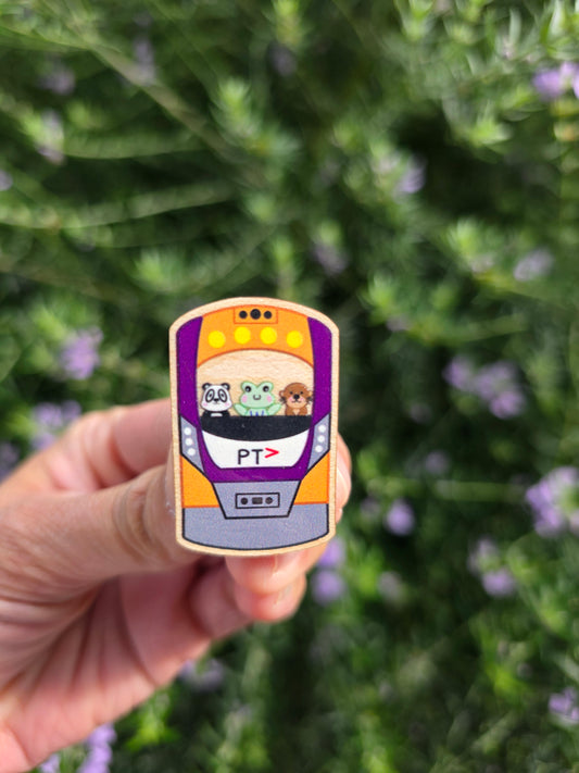 Vline wooden pin