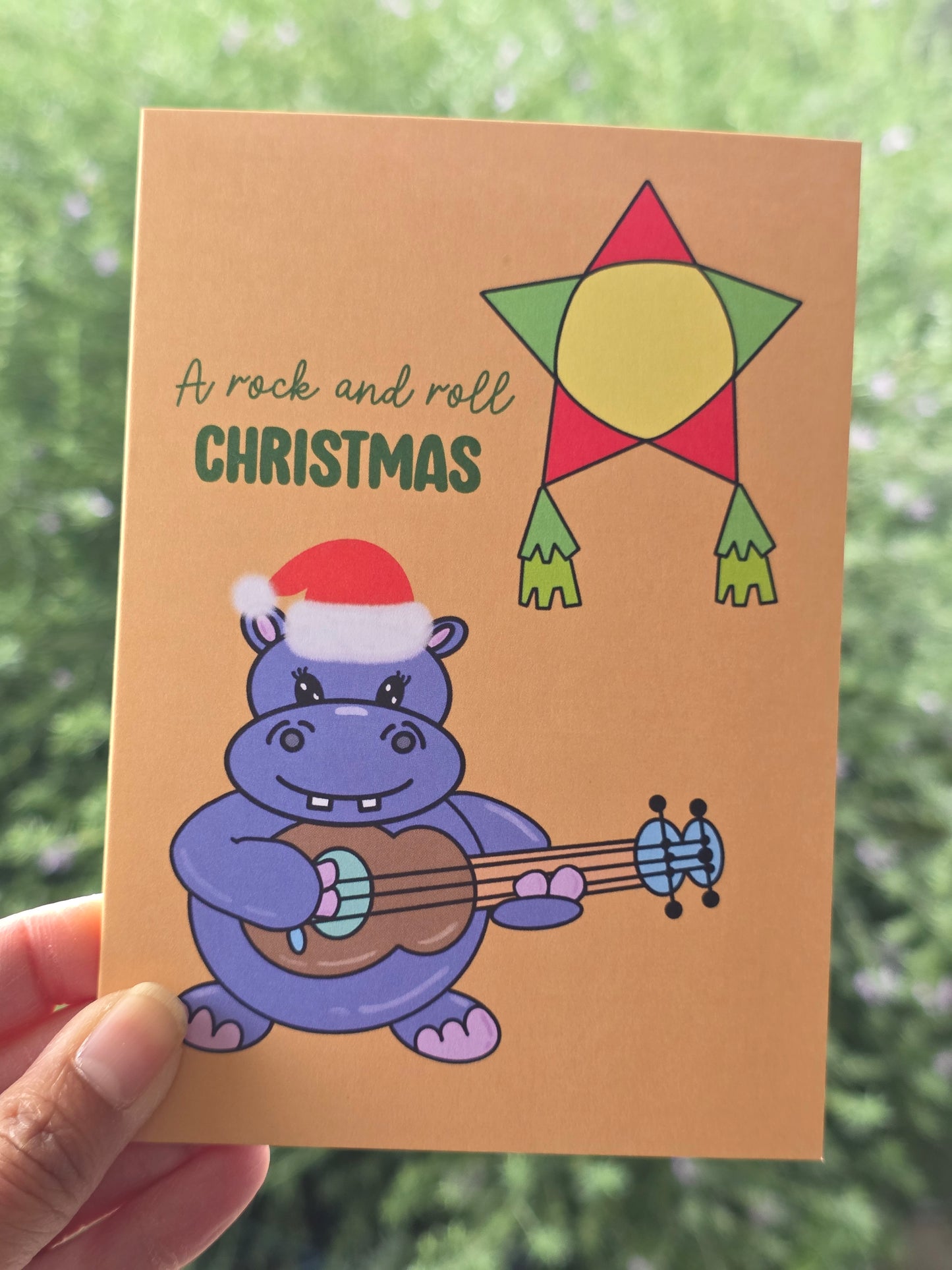 Rock and roll Christmas card