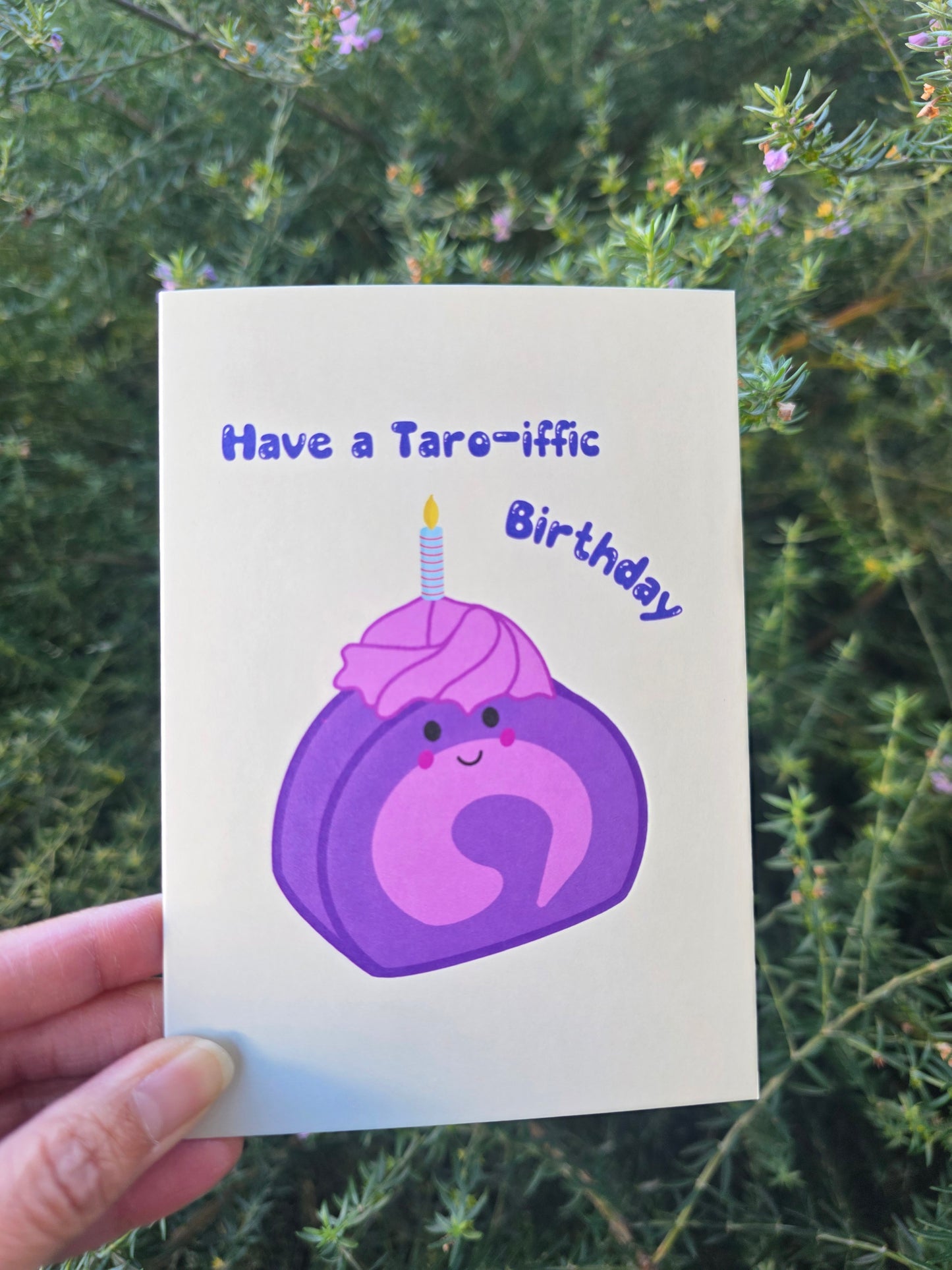 Taro-iffic Birthday card