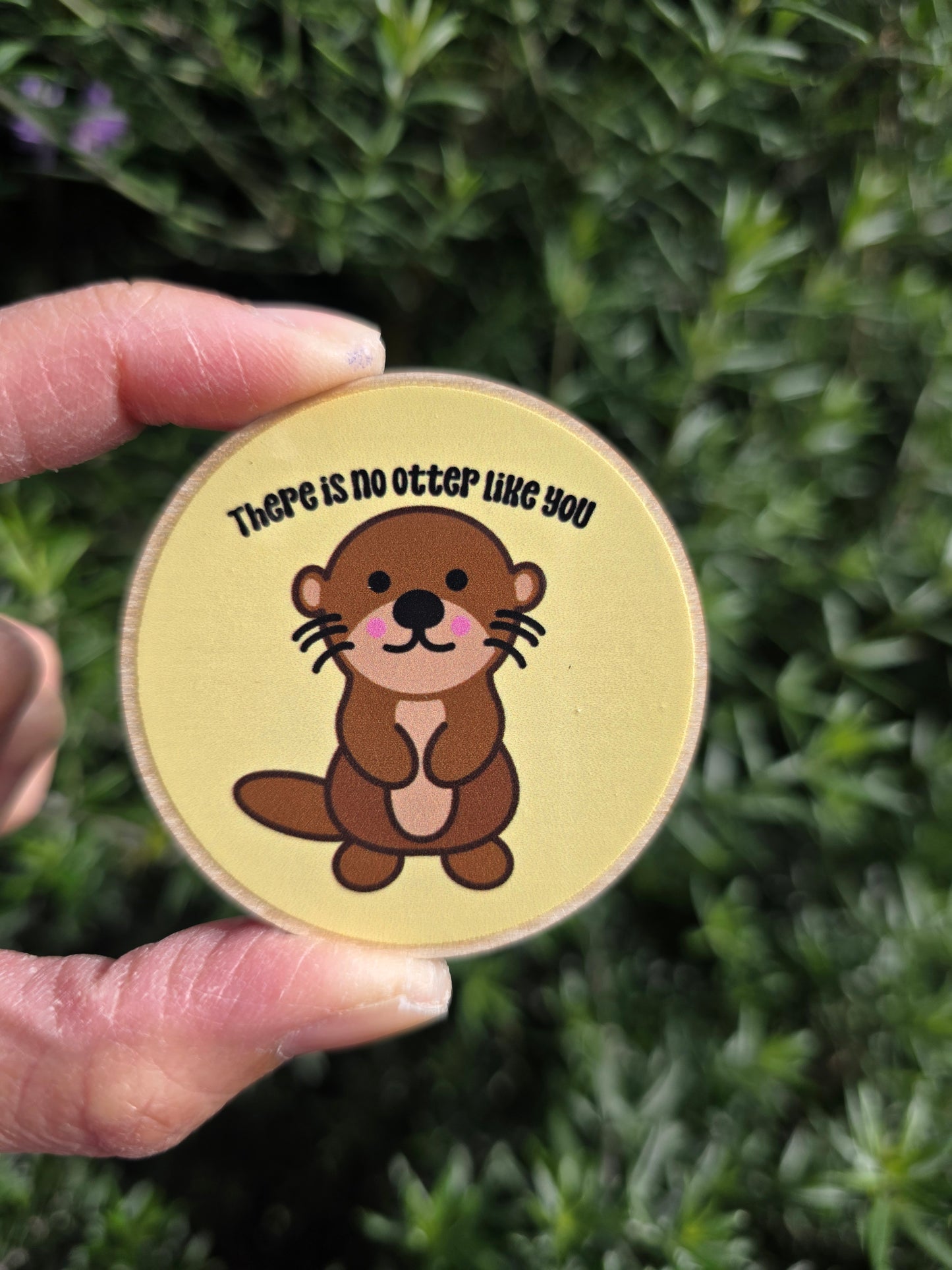 Otter eco-wooden magnet