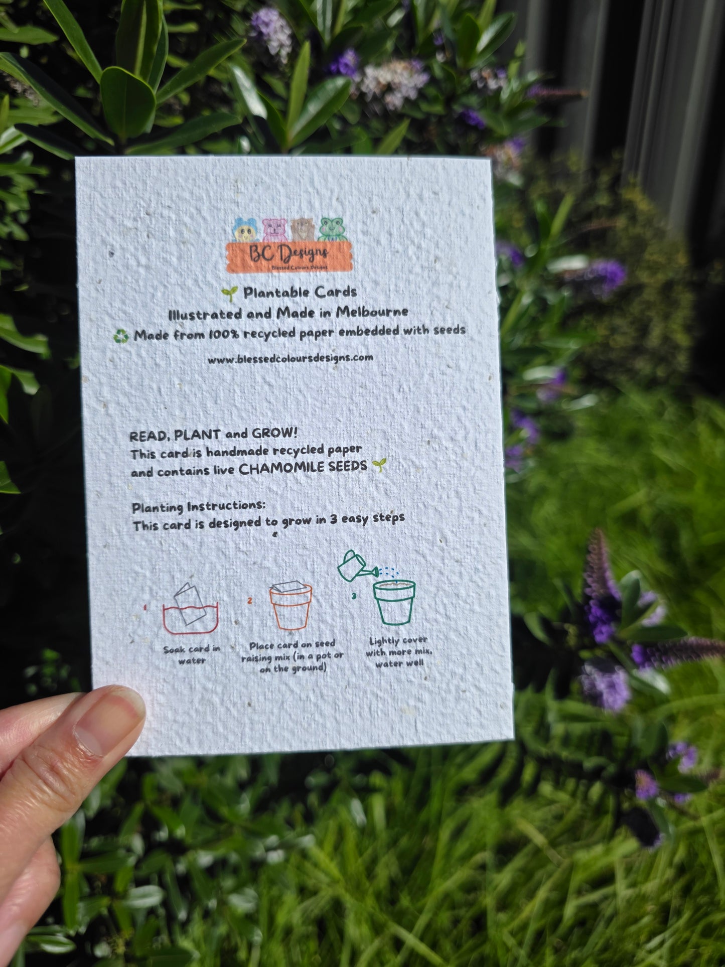 Couple bird seeded card