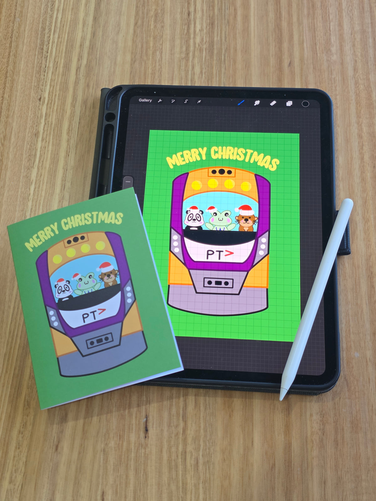 Vline Christmas card