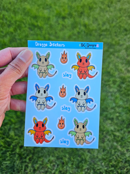 Droggo mini sticker sheet (glossy sticker)