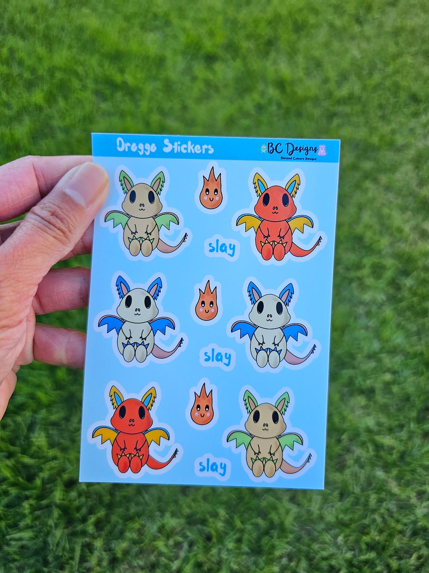 Droggo mini sticker sheet (Matte Sticker)