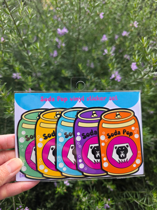 Soda Pop sticker set
