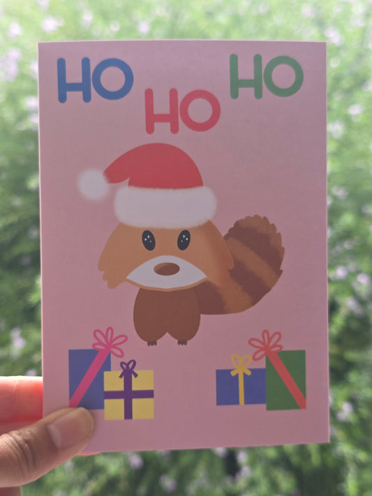 Ho Ho Ho Christmas card