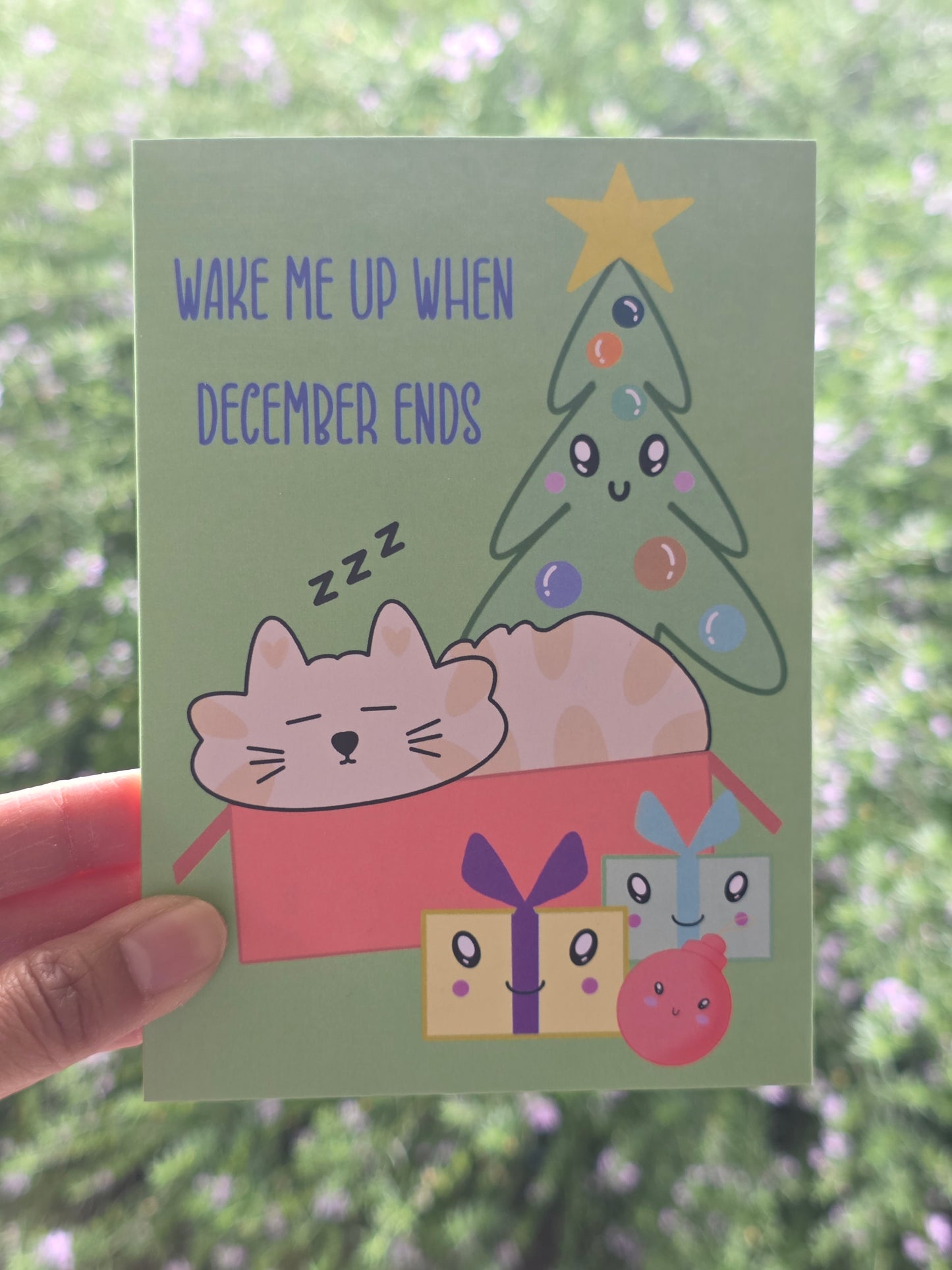 Wake me up when Dec ends Christmas card