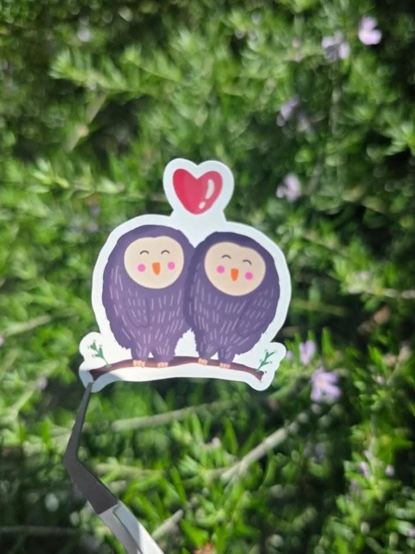 Love duo vinyl sticker sheet