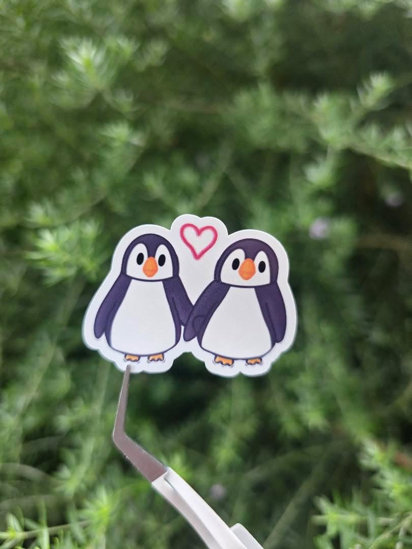 Love duo vinyl sticker sheet