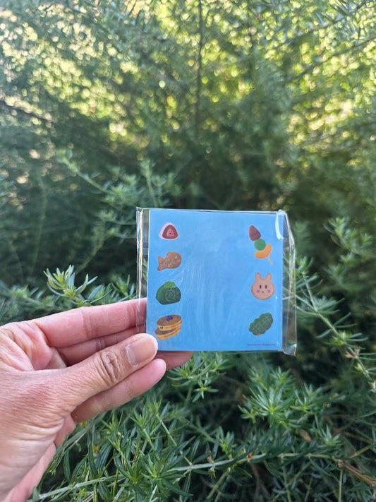 Japanese snacks mini sticky notes