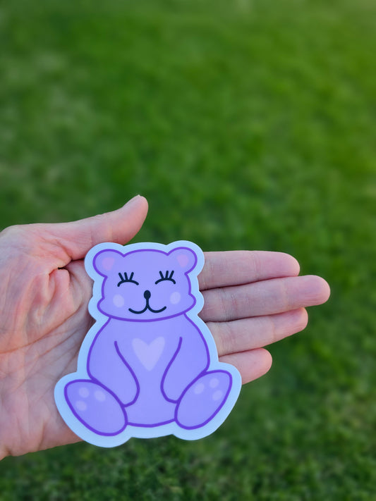 Beary bear purple