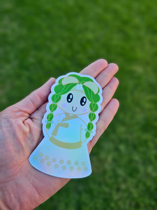 Green Hanbok Momofoco holographic