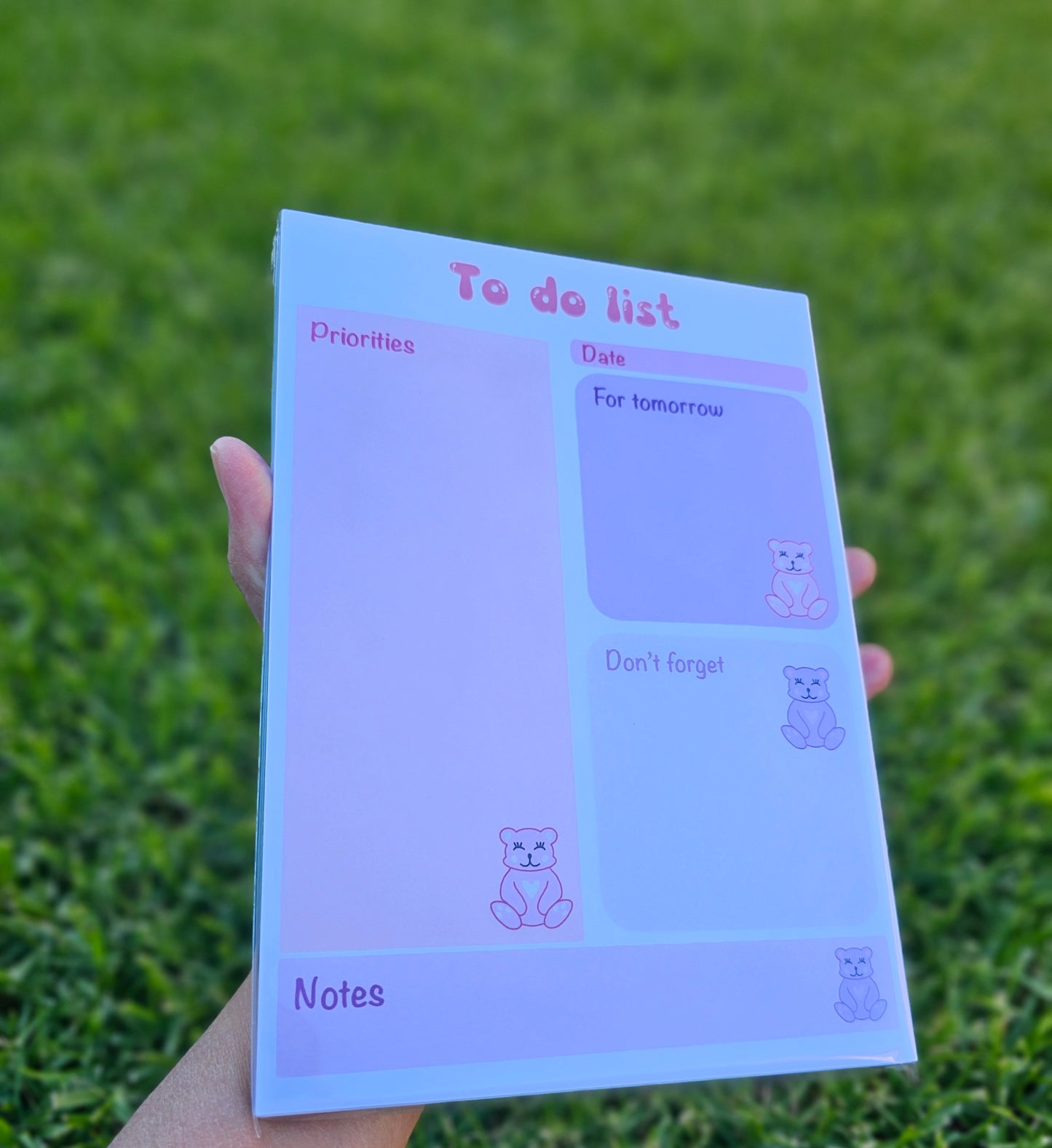 Beary Bear A5 notepad