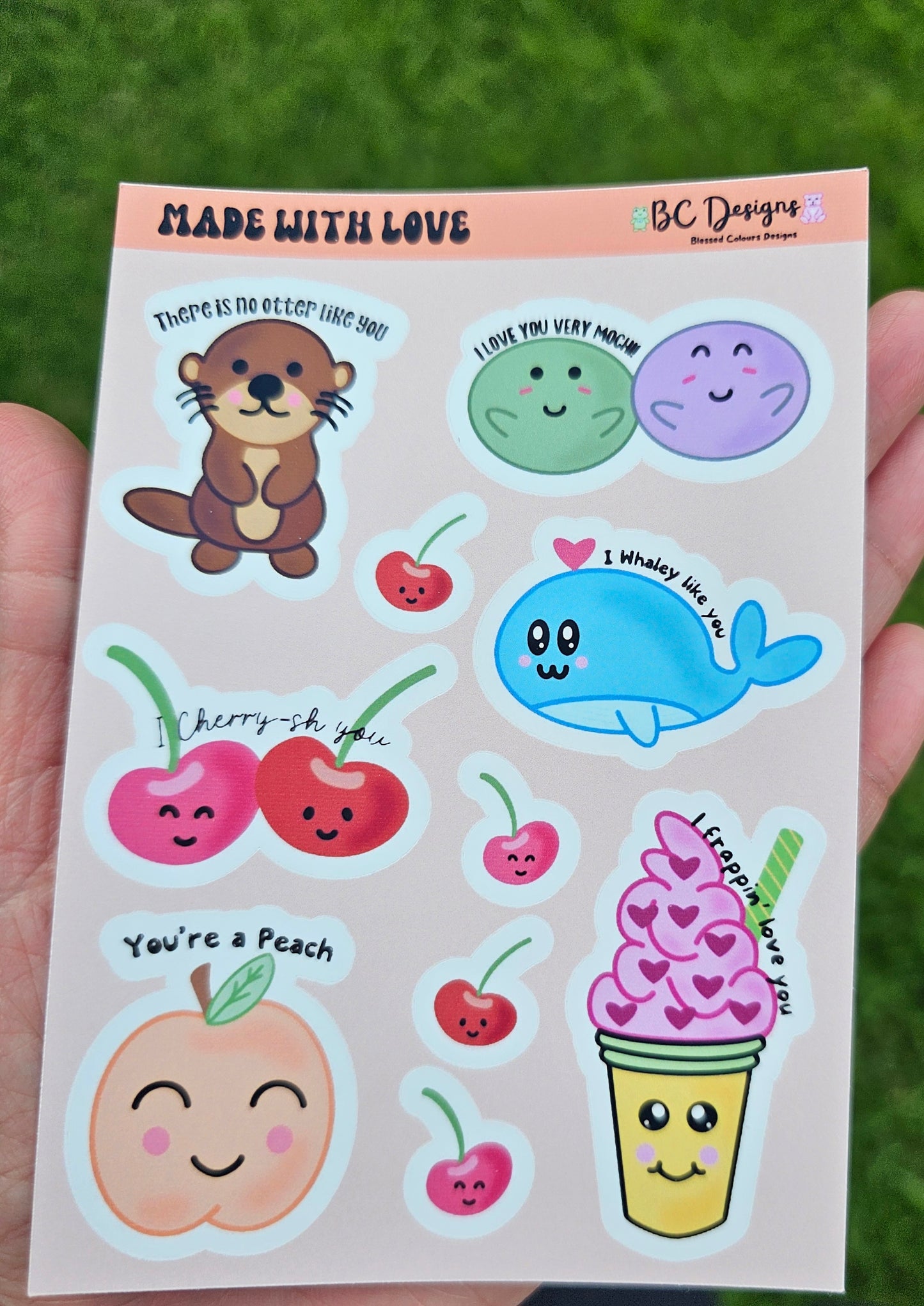 Made with love sticker sheet (glossy)