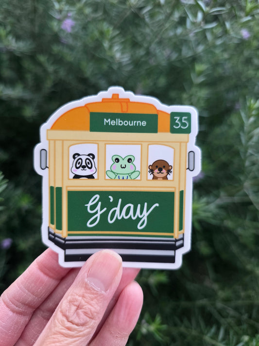 Melbourne tram with the trios
