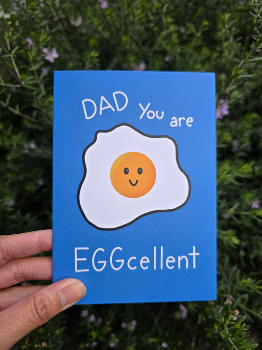 Eggcellent Dad card