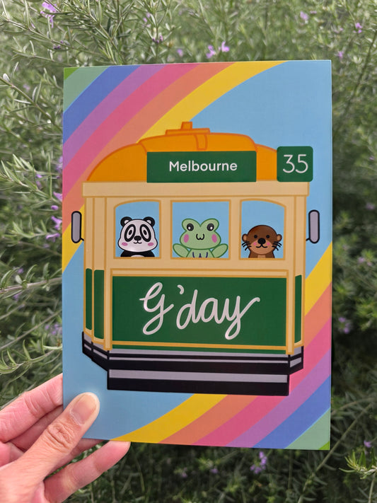 Melbourne tram art print