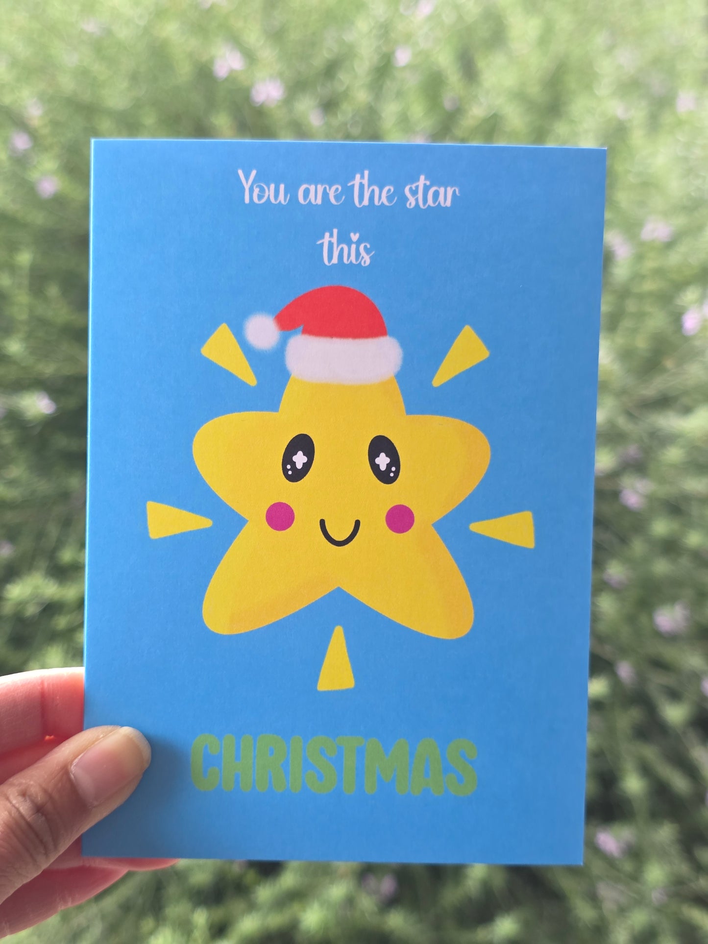 Christmas star card