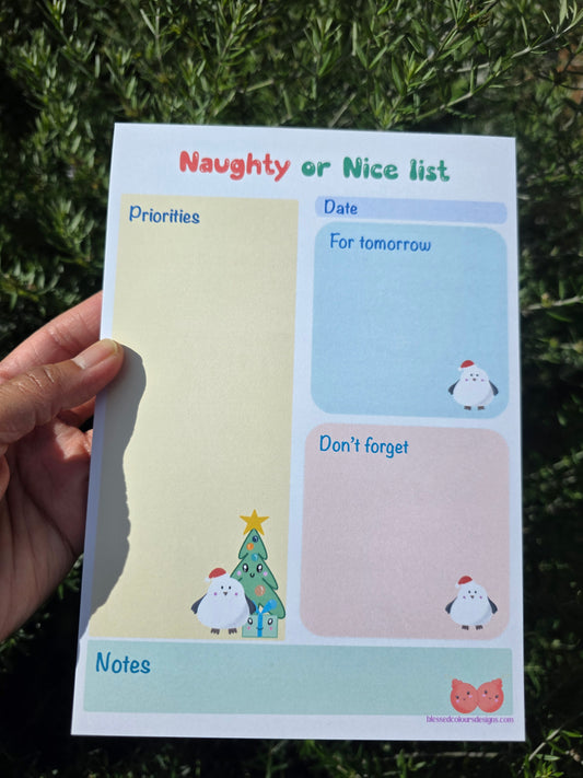 Snowie Christmas A5 handmade noteoad