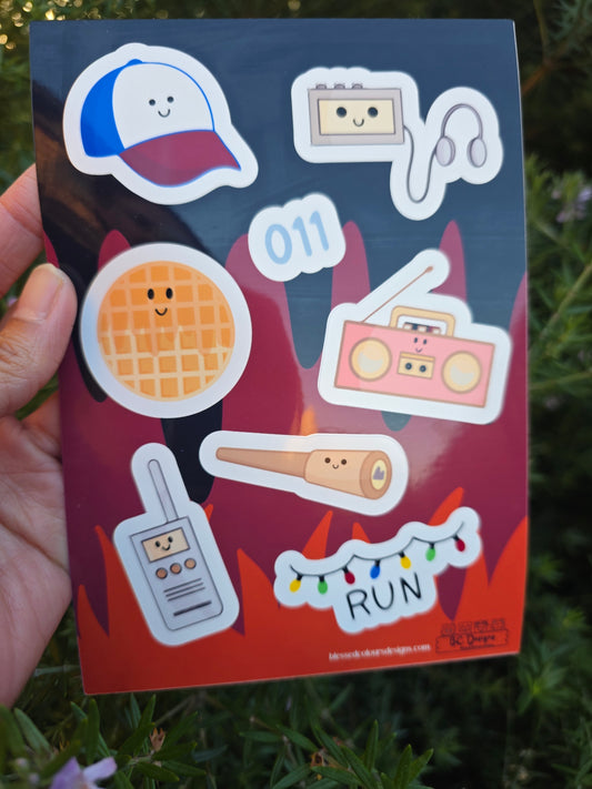 SThings Inspired Vinyl Sticker sheet