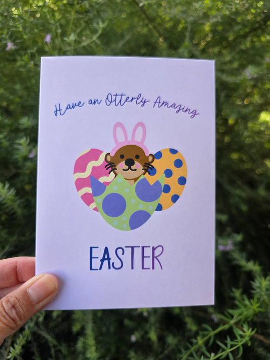 Otter Easter card