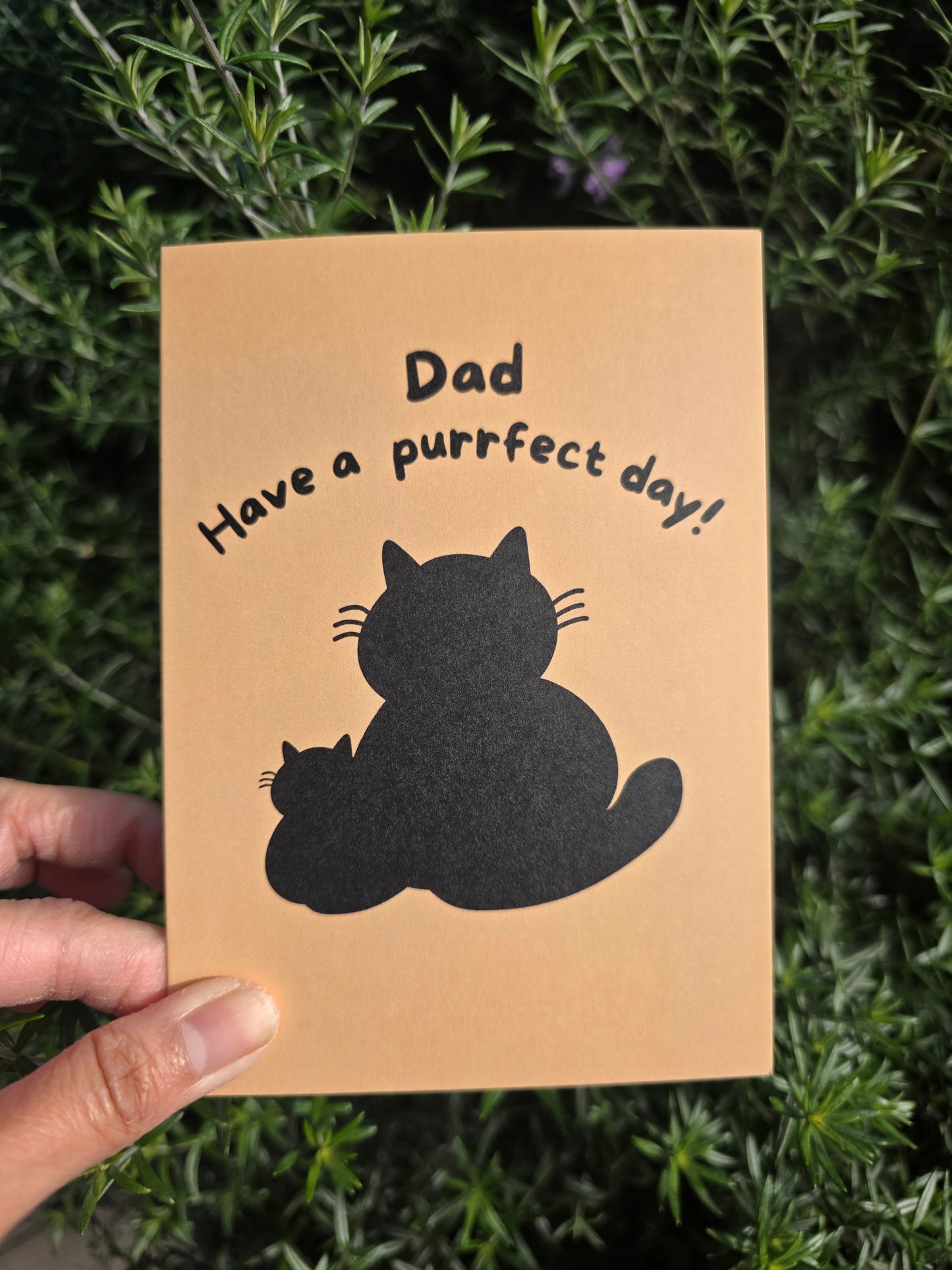 Dad you are purrfect card