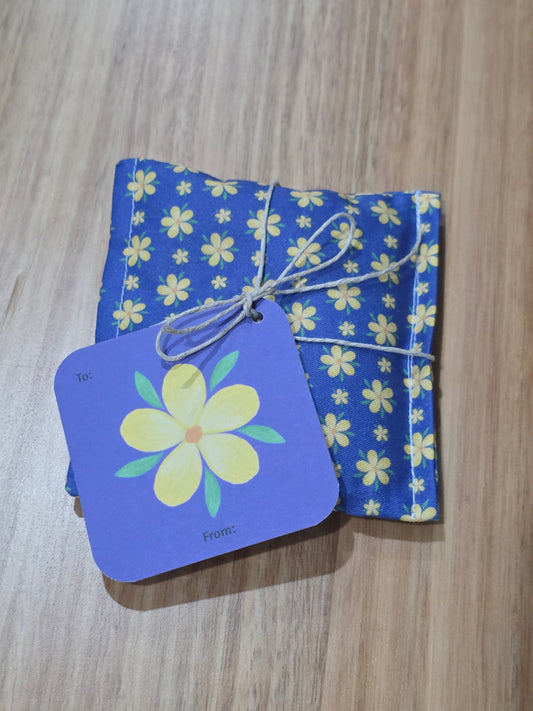 Yellow flower naturally scented sachet