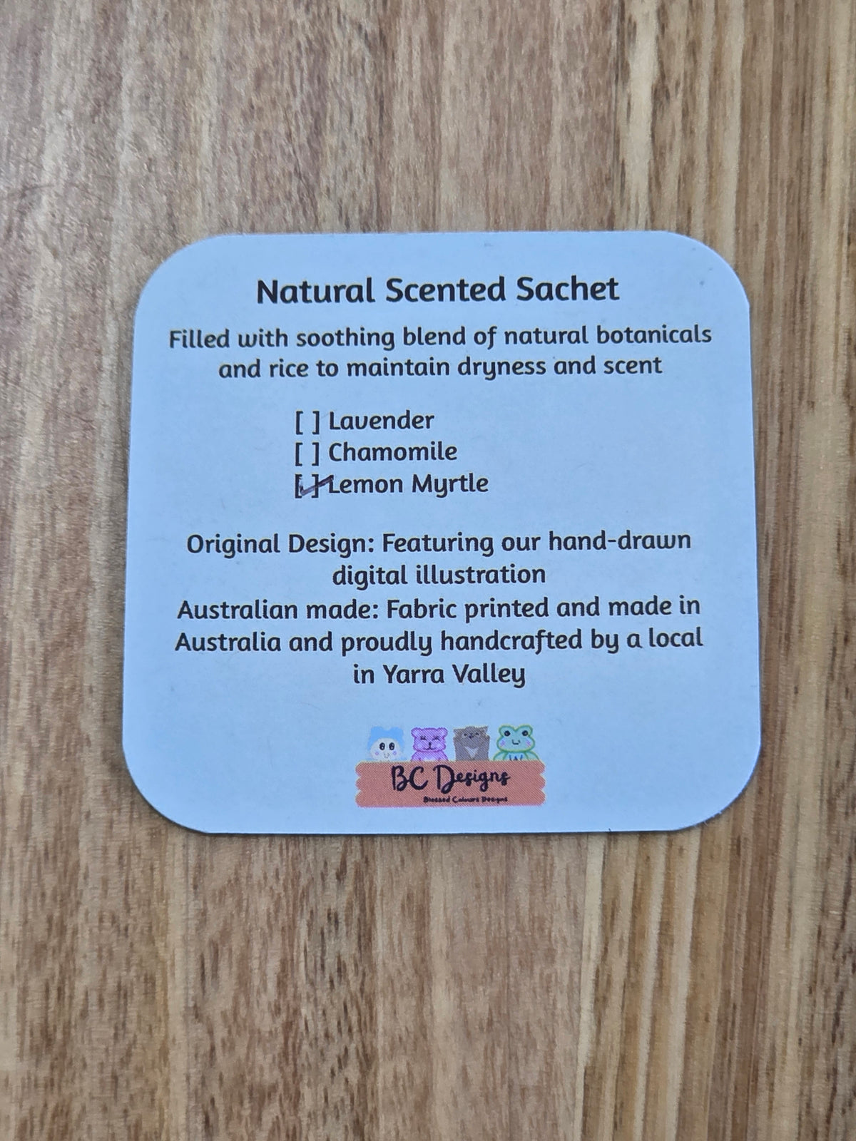 Doxie Naturally scented sachets